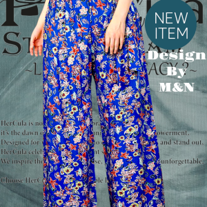 Purple Printed Palazzo