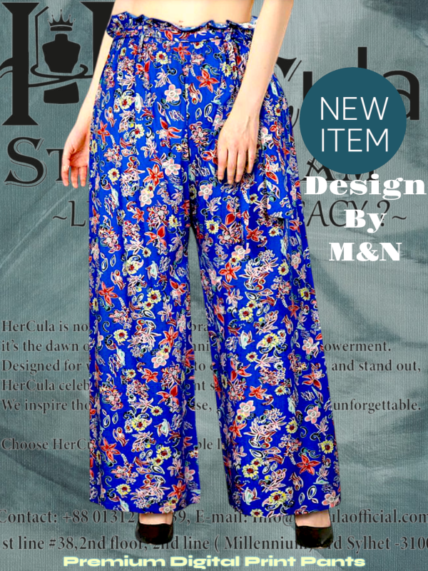 Purple Printed Palazzo