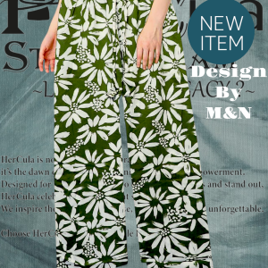 Green Printed Palazzo