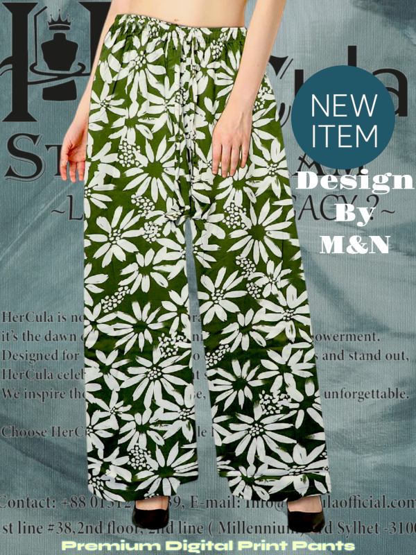 Green Printed Palazzo