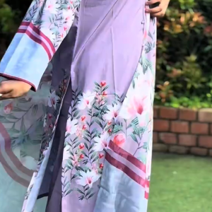 Lavender Blossom 3-Piece Lawn Suit – Elegance in Every Thread